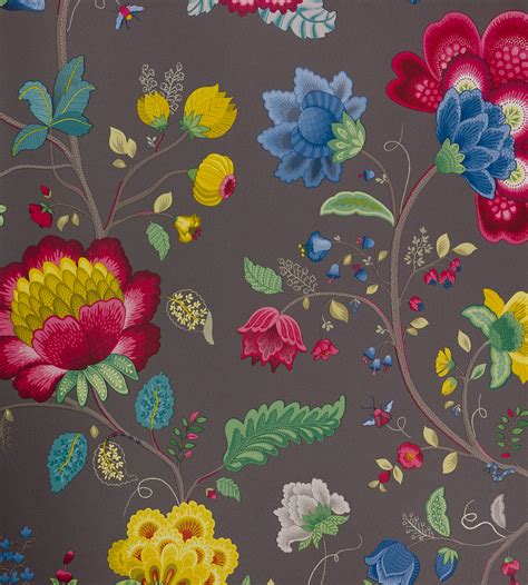 Pip floral fantasy green wallpaper. Pip Studio - Floral Fantasy Wallpaper