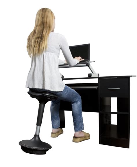 Drafting chair tall office chair standing desk chair with lumbar support height adjustable armrest footrest mid back swivel rolling mesh computer chair drafting stool grey. The best standing desk chairs reviewed and ranked (2016 ...