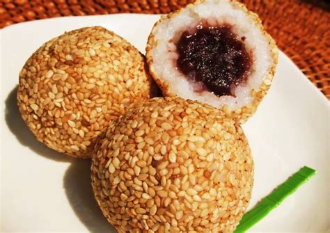 Non Fried Rice Sesame Balls Recipe By Cookpadjapan Cookpad