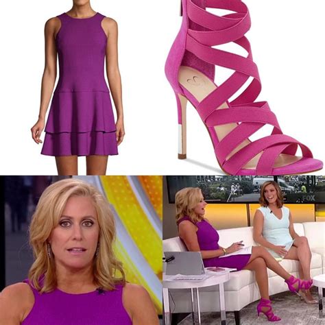 Melissa Francis Fox News Fashion Lace Dress With Sleeves Cap