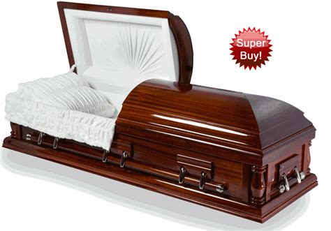 Honey Walnut Solid Wood Casket Delivered To The Funeral Home