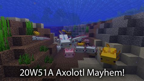 Snapshot 20w51a Minecraft Caves And Cliffs Update 117 Axolotls Youtube