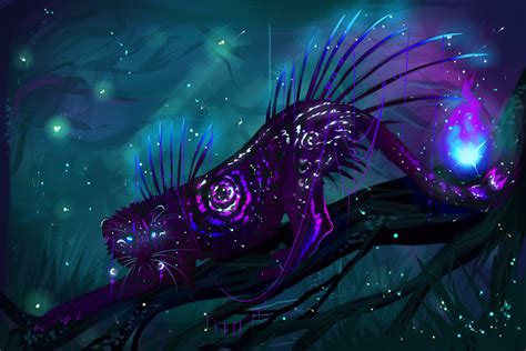 Quillcat Galaxy Forest Depths By Mischievousraven On Deviantart