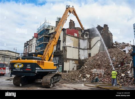 Demolition Of Lime Street In Liverpool To Make Way For Redevelopment