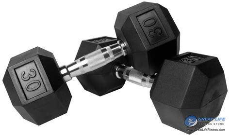 Rubber Coated Hex Dumbbells Strength Equipment Weights Bars