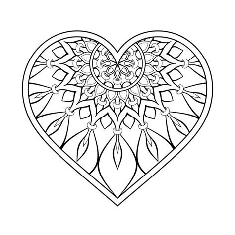 Heart Mandala Ornamental Heart With Mandala Vector Free Download