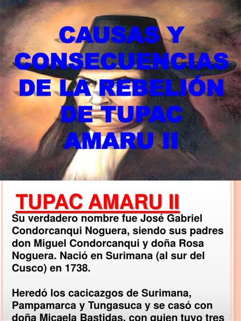 Rebelion De Tupac Amaru Ii Pdf Antiguas Colonias Españolas