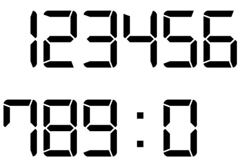 Version 1.00 september 19, 2012, initial release. Digital clock font - Belysning mørk stue