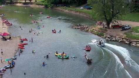 Floating Memorial Weekend 2023 Illinois River Tahlequah Oklahoma Drone