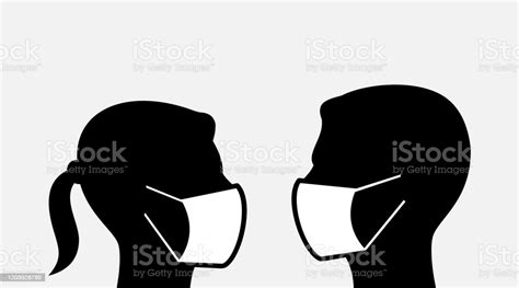 People In Surgical Masks Stock Illustration Download Image Now Adult Clip Art Cut Out Istock