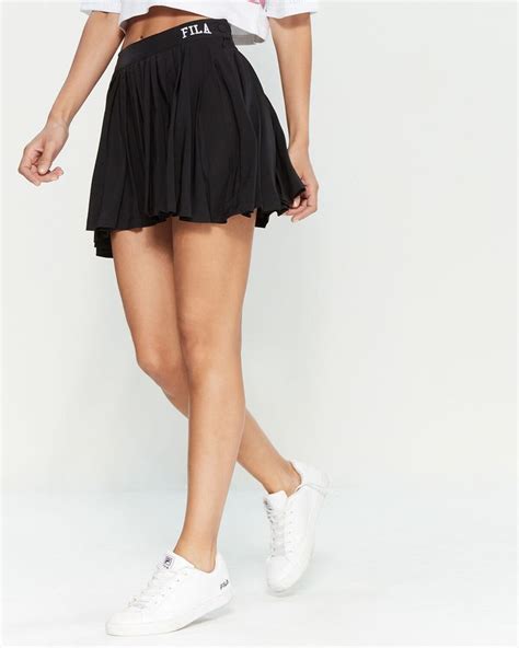 Black Pleated Tennis Skirt C21 Tennis Skirt Pleated Tennis Skirt