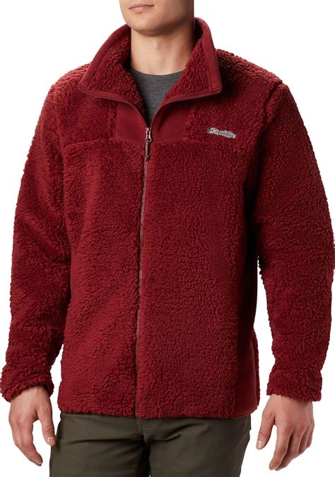 Columbia Winter Pass Fleece Full Zip Jacket In Red For Men Lyst