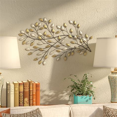 Measuring 17.5'' h x 29.5'' w, it blends with your decor without overpowering existing accents. Fleur De Lis Living Blowing Leaves Wall Décor & Reviews | Wayfair
