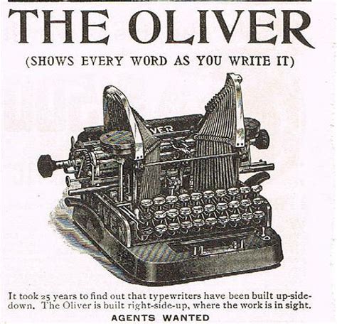 Antique Typewriter Advertisement 19th Century Original Ad The Oliver Typewriter Double Sided