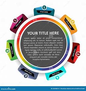 Vector Diagram Chart Background With Seven Levels Stock Vector