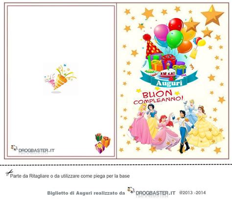 Biglietto Auguri Compleanno da stampare gratis