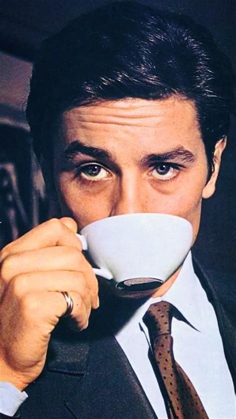 Alain Delon Comer Y Beber Alain Delon Tea Drinking Tea