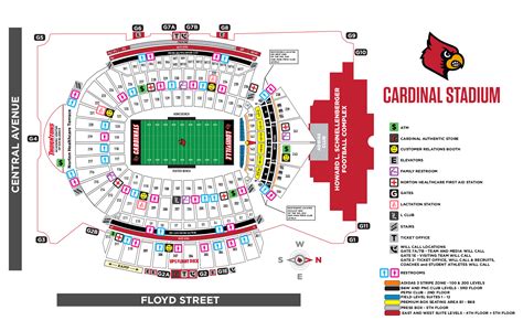 Az Cardinals Seating Map United States Map