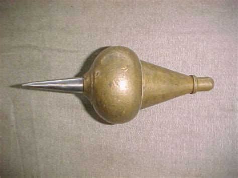 Vintage Brass Plumb Bob Unusual Shape Weighs 2 Lbs 2 Oz Antique Price Guide Details Page