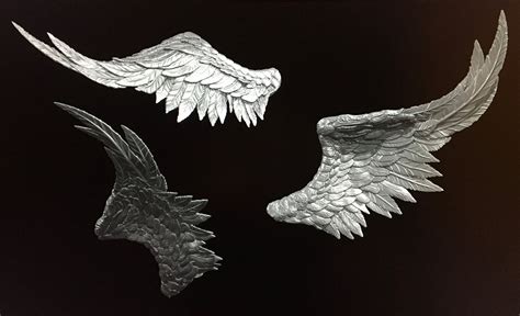 3d File Angel Wings Print Ready 3d Print Model・3d Print Object To