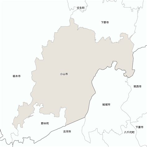 栃木県小山市の地図 Map It マップ・イット