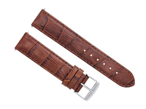 24mm Leather Watch Strap Band For Omega Aqua Terra Railmaster Watch L