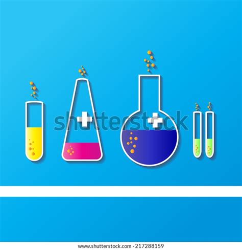 Laboratory Glassware Sketch Stock Vector Royalty Free 217288159