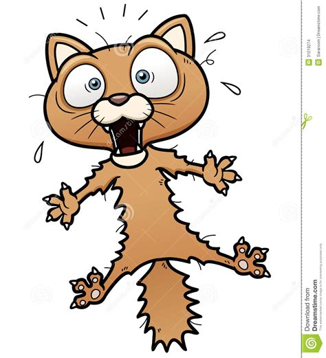 Scared Cartoon Cat Stock Vector Image Of Cute Emotion