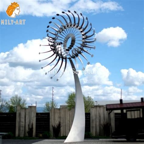 Large Metal Garden Kinetic Wind Sculptures With Beautiful Designs For