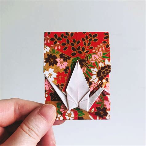 Japanese Origami Crane Envelope Set Of 3 5 7 10 Japanese Etsy