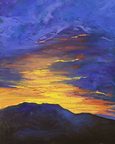 Contemporary Artists Of Colorado Abstract Sunset Landscape Art