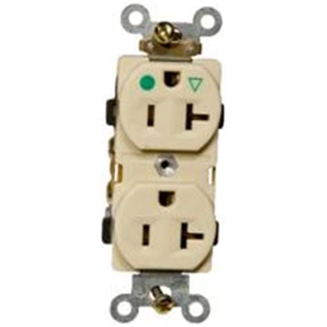 Morris Products 82160 Isolated Ground Duplex Receptacle Ivory 20a 125v