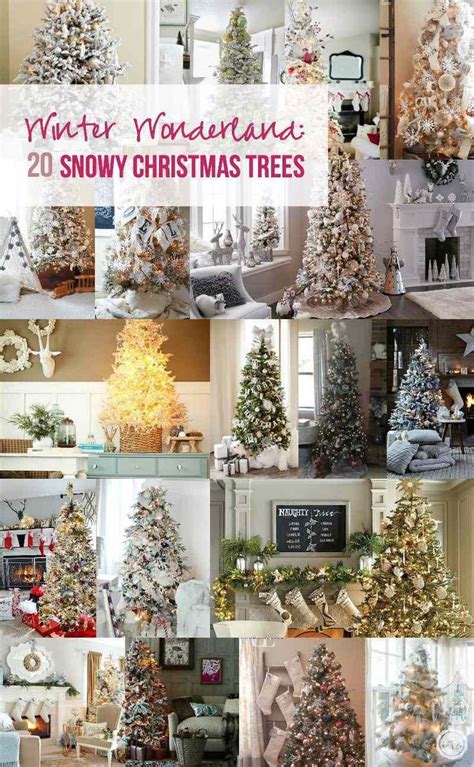 Winter Wonderland 20 Snowy Christmas Trees Snowy Christmas Tree