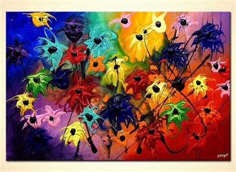 Painting Bold Colorful Flowers 3988