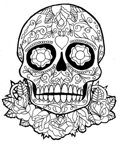 Haz click en imprimir con el móvil o con el pc para imprimir calaveras mexicanas. de calaveras mexicanas para tatuaje: Significado y diseños ...