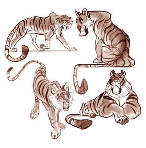 Tiger Designs Study By Tehchan On Deviantart