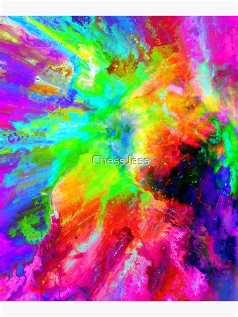 Neon Rainbow Splatter Sticker By Chessjess Redbubble