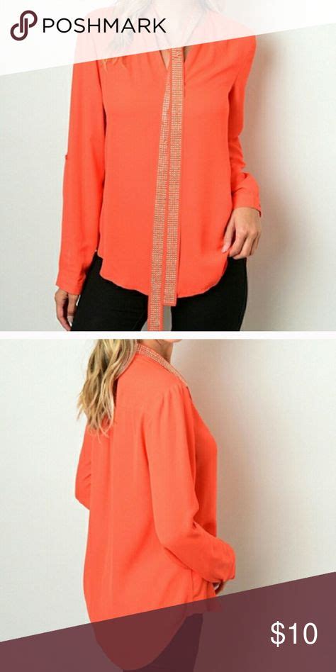 Gorgeous Orange Top This Top Is In Excellent Condition It Was Tried On