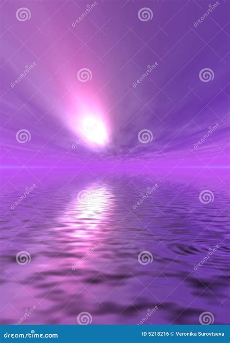 Lilac Sunset Background Stock Illustration Illustration Of Composition