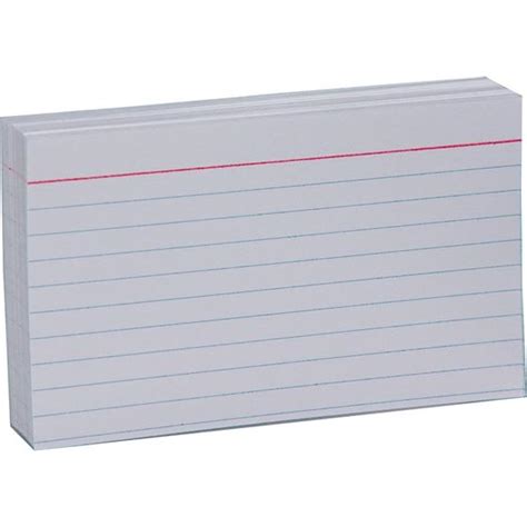 Find memo pad 3x5 here 3 x 5 Index Cards, Ruled, White, Pack of 100 | Nordisco.com