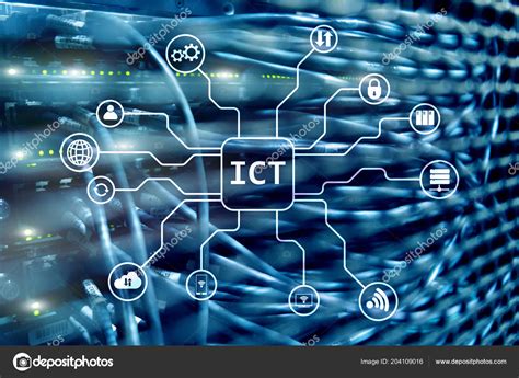 Ict Information Communications Technology Concept Server ...