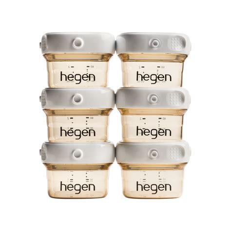 Hegen Pcto™ 60ml2oz Breast Milk Storage Ppsu 6 Pack Hegen