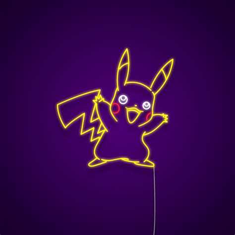 Pikachu Neon Light Anime Neon Signs Made By Neonize