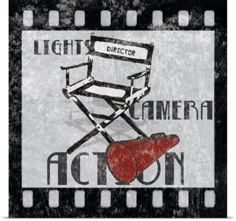 Poster Print Wall Art Print Entitled Lights Camera Action In 2020