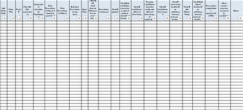 Simple Recruitment Tracker Excel Template Download Excel Tmp