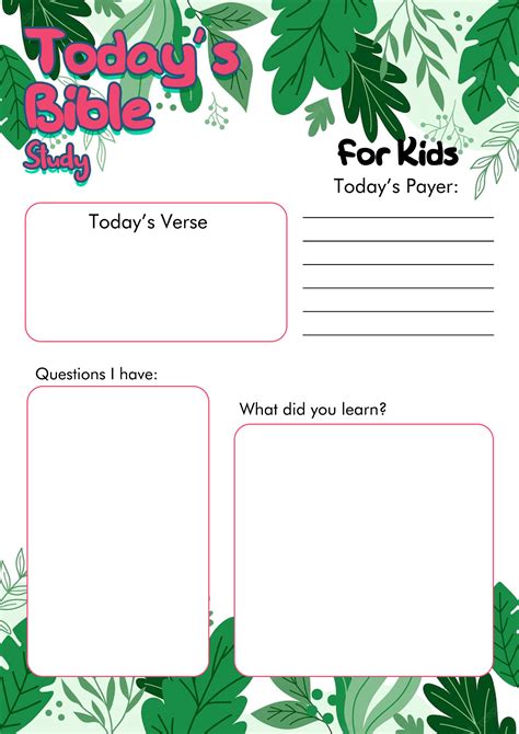 Bible Studies Free Printable