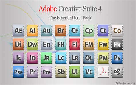 Adobe Cs4 Icons Pack By Evenlouder On Deviantart