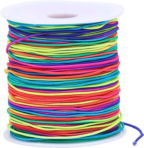 Buy Bingcute 10mm Rainbow Elastic Cord Beading Threads Stretch String