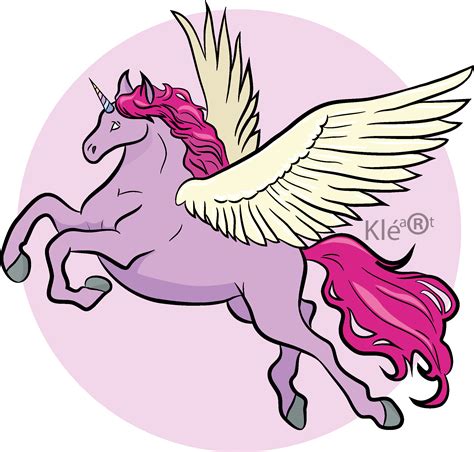 Unicorn With Wings Drawing Free Download On Clipartmag