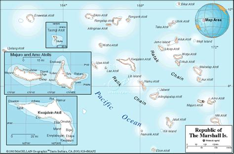Bản đồ hành chính đất nước Marshall Marshall Map phóng to năm TH Điện Biên Đông